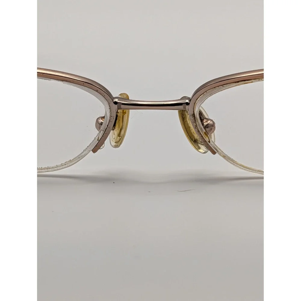 DKNY DY5541-B Eyeglasses Frames Only Rose Gold Half Rim Tortoise Temples 50mm